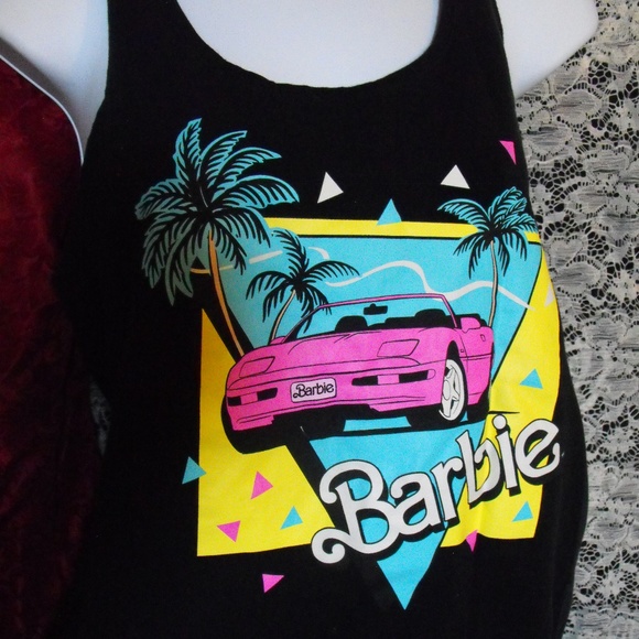 Barbie Tops - Black Razor back tank top Barbie XL
